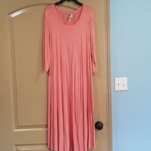 Coral Swing Dress